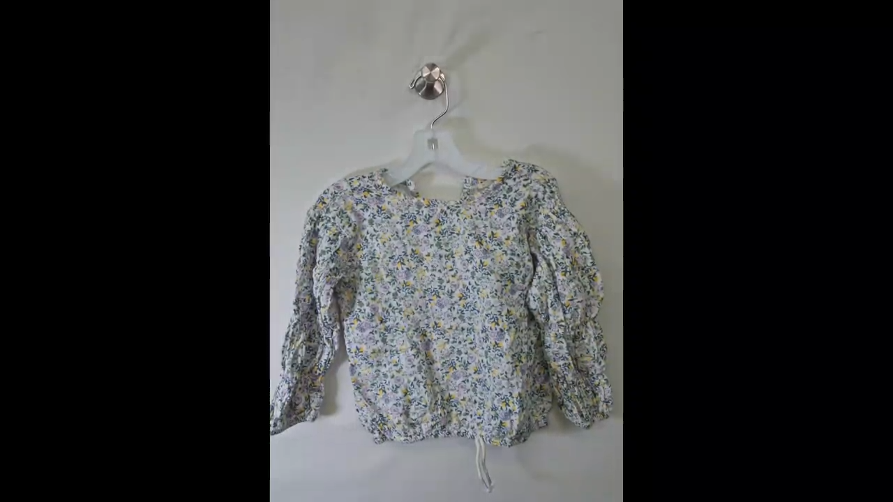 Floral Bottom Tie Blouse Size 4T