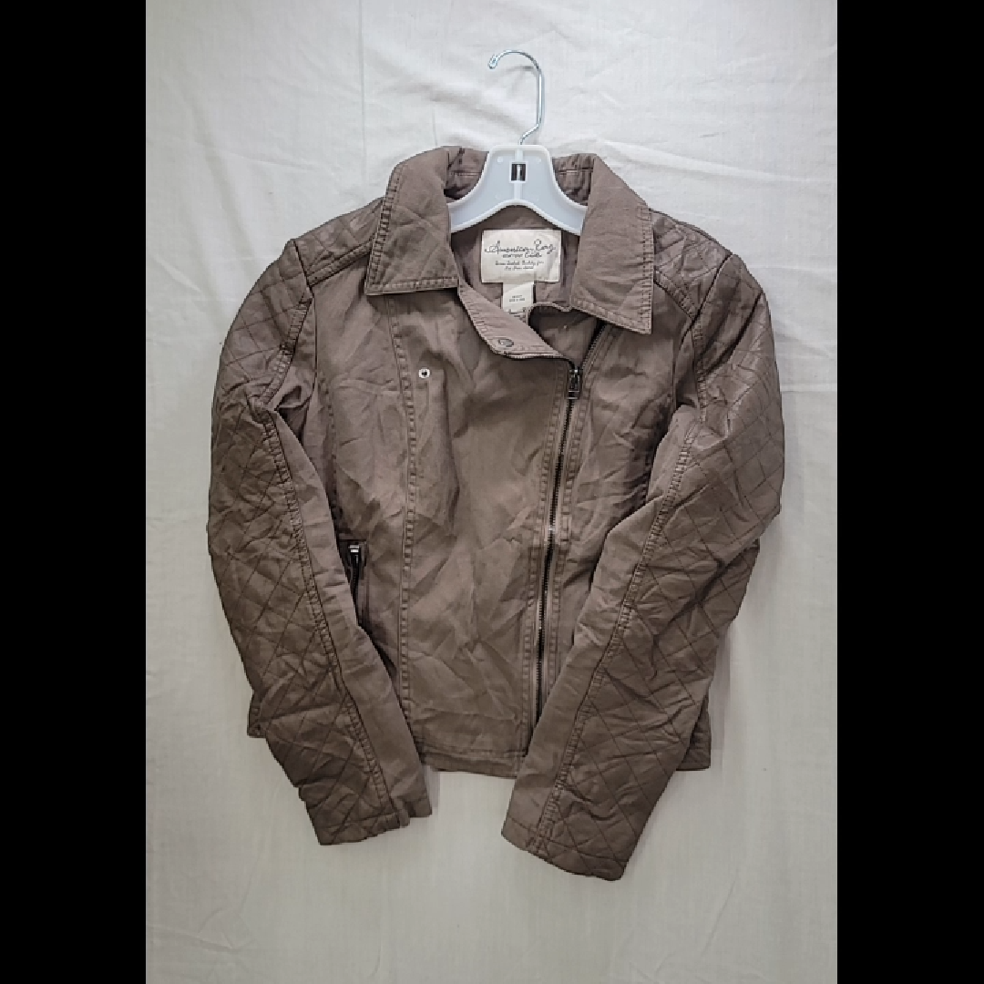 American Rag Brown Quilted Jacket for Women Size M