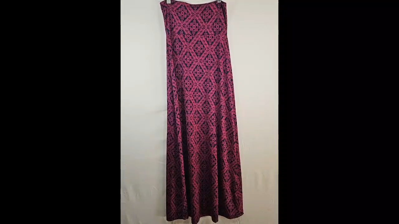 Gilli Patterned Flare Maxi Skirts Size M