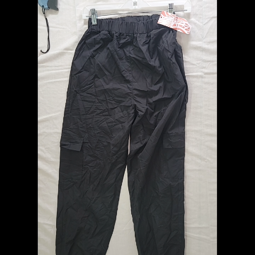 Men's Lightweight Black Cargo Pants - Size S