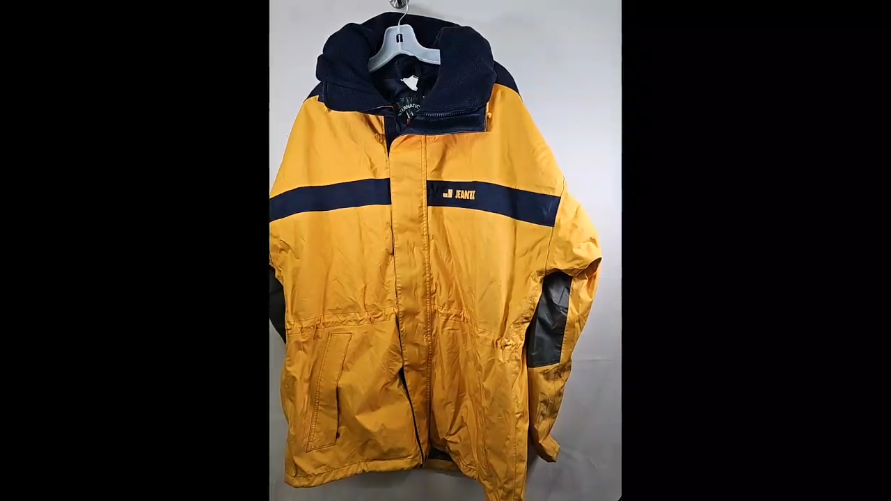 J Jentex Yellow Yachting Jacket Size L