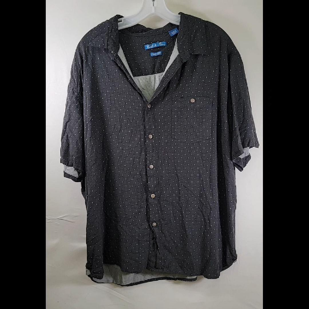 Men's Casual Short-Sleeve Black Shirt