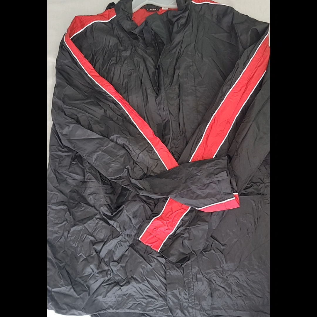 Livergy XL Black and Red Windbreaker Jacket