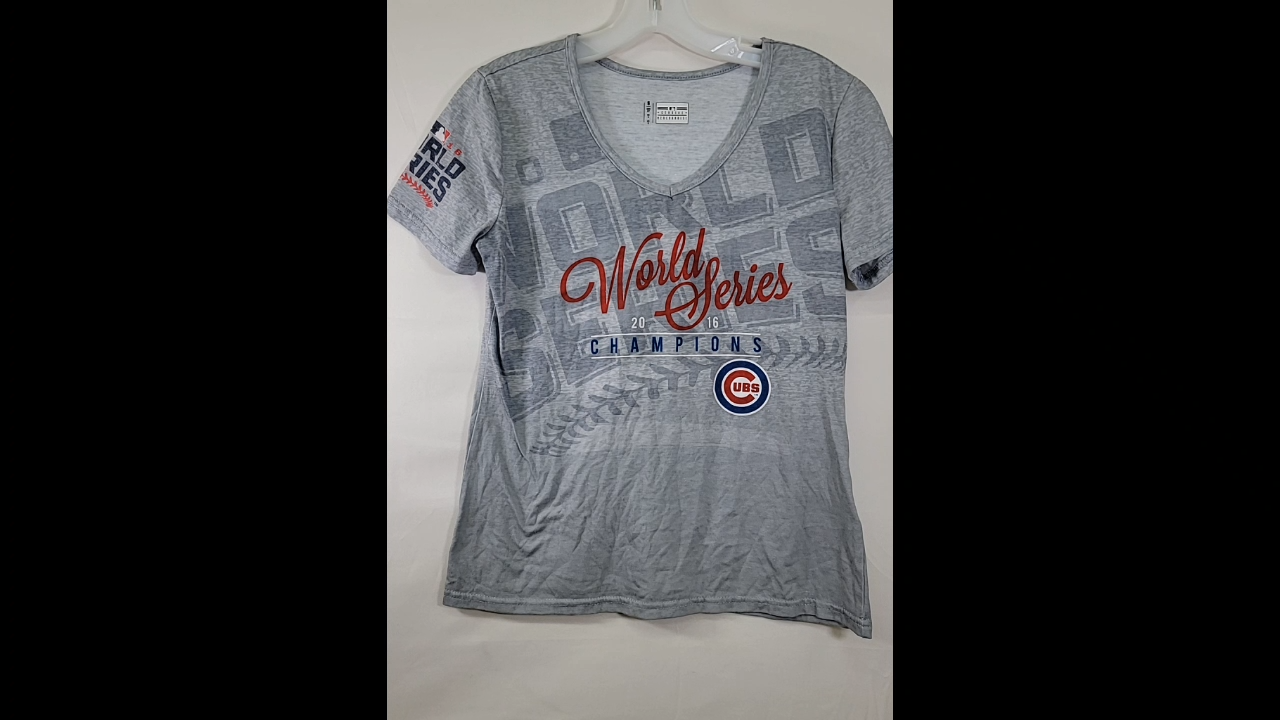 Cubs 2016 World Series Genuine Merchandise Tee Size S