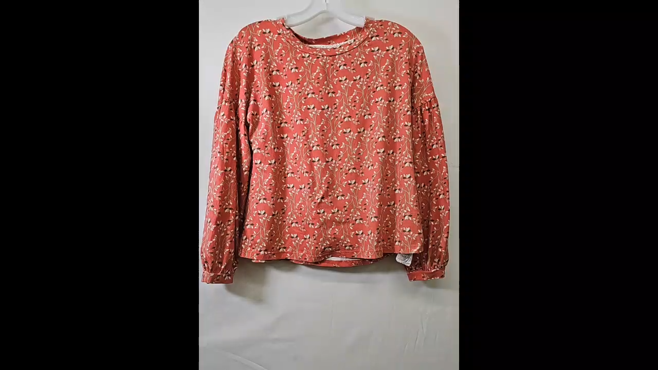 Pink Floral Crop Top Size L