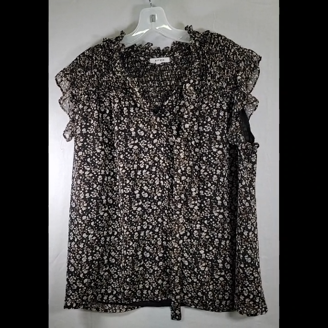 Pleione Floral Print Top Size M