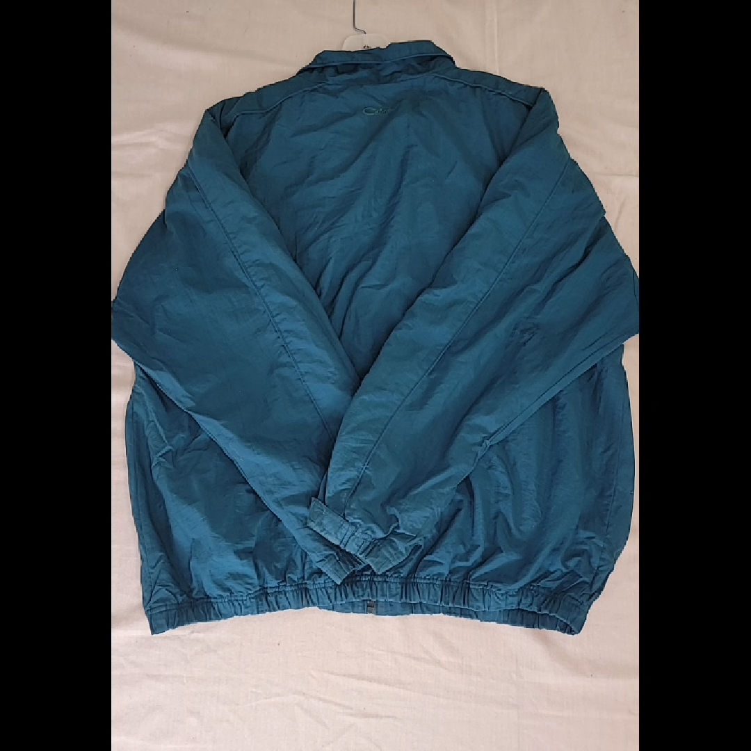 Vintage Catalina Teal Medium Windbreaker Jacket Size M