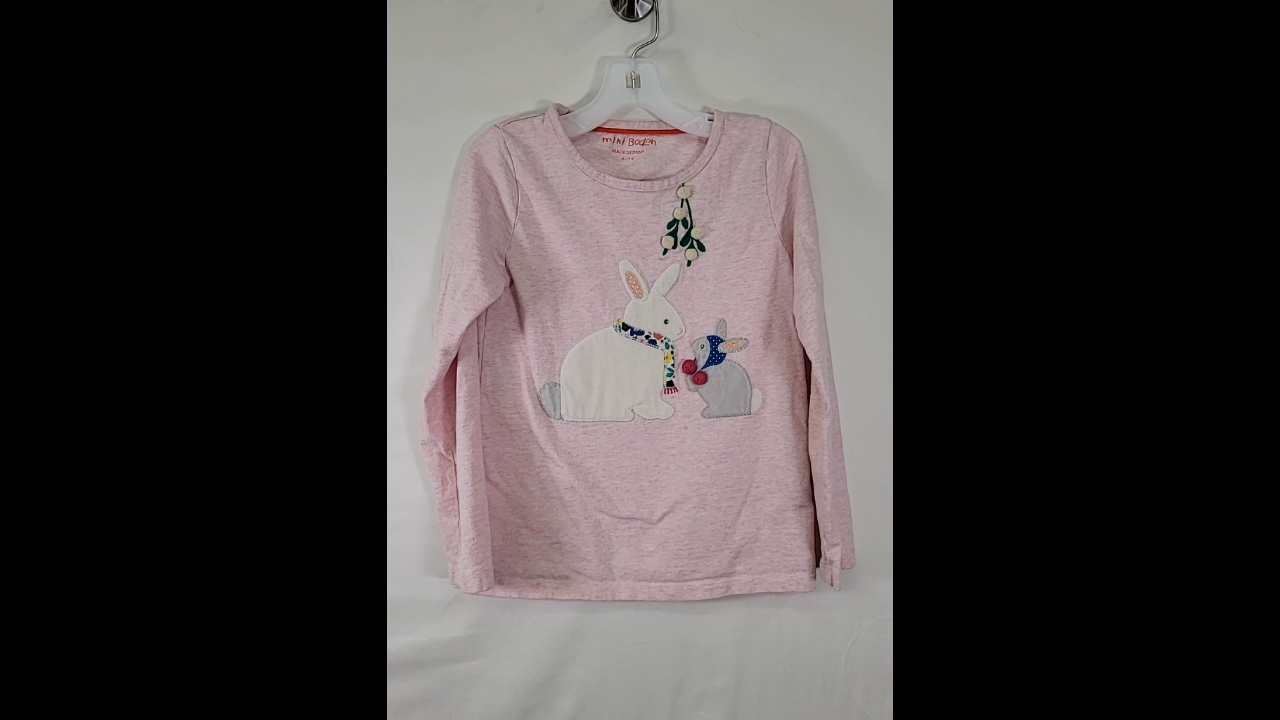 Mini Boden Pink Long Sleeve Shirt Size 6-7 Years