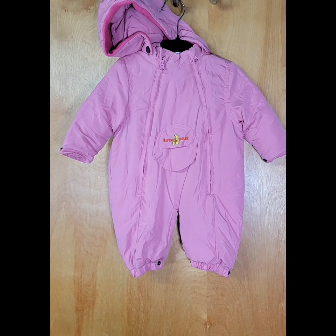 Baby Pink 0-6 Months Puffer Suit