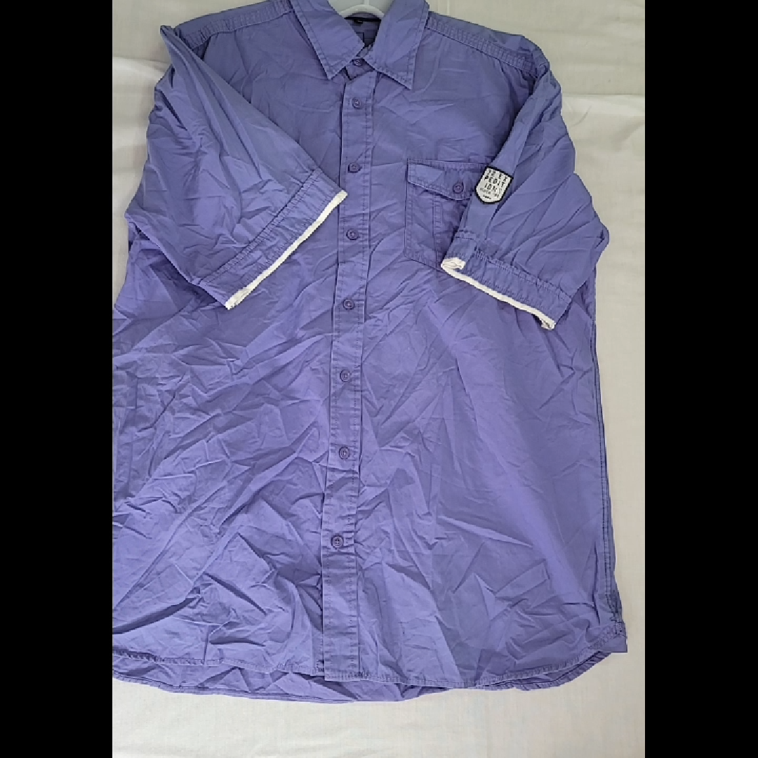 C&A Men's Purple Casual Shirt - Size L