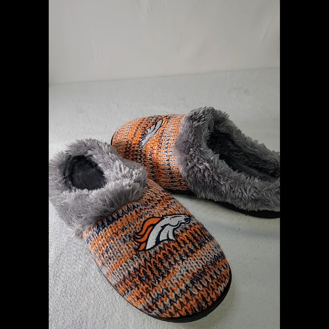 Denver Broncos Cozy Knit Slippers