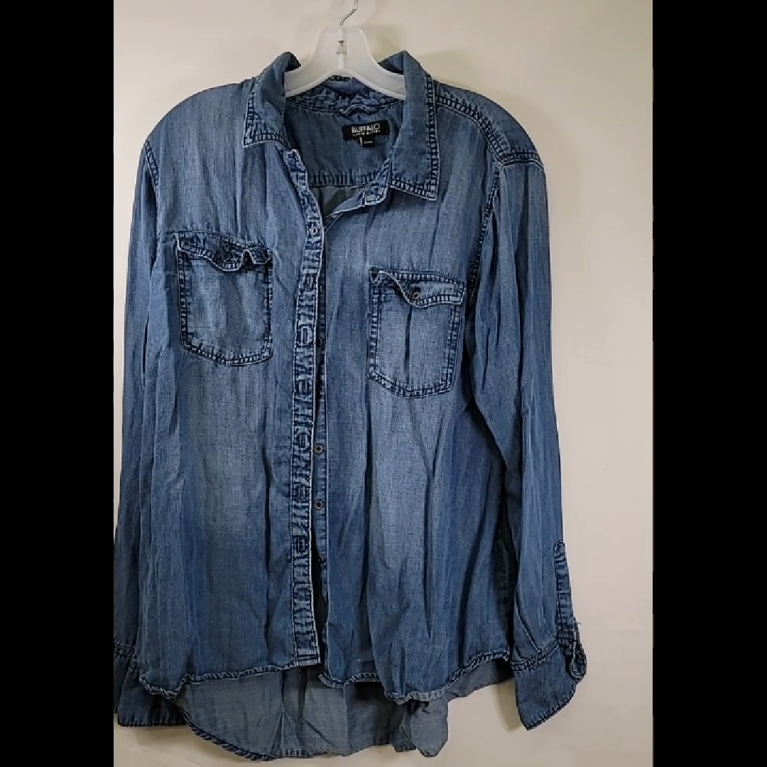 Buffalo David Bitton Denim Button-Up Shirt Size XL