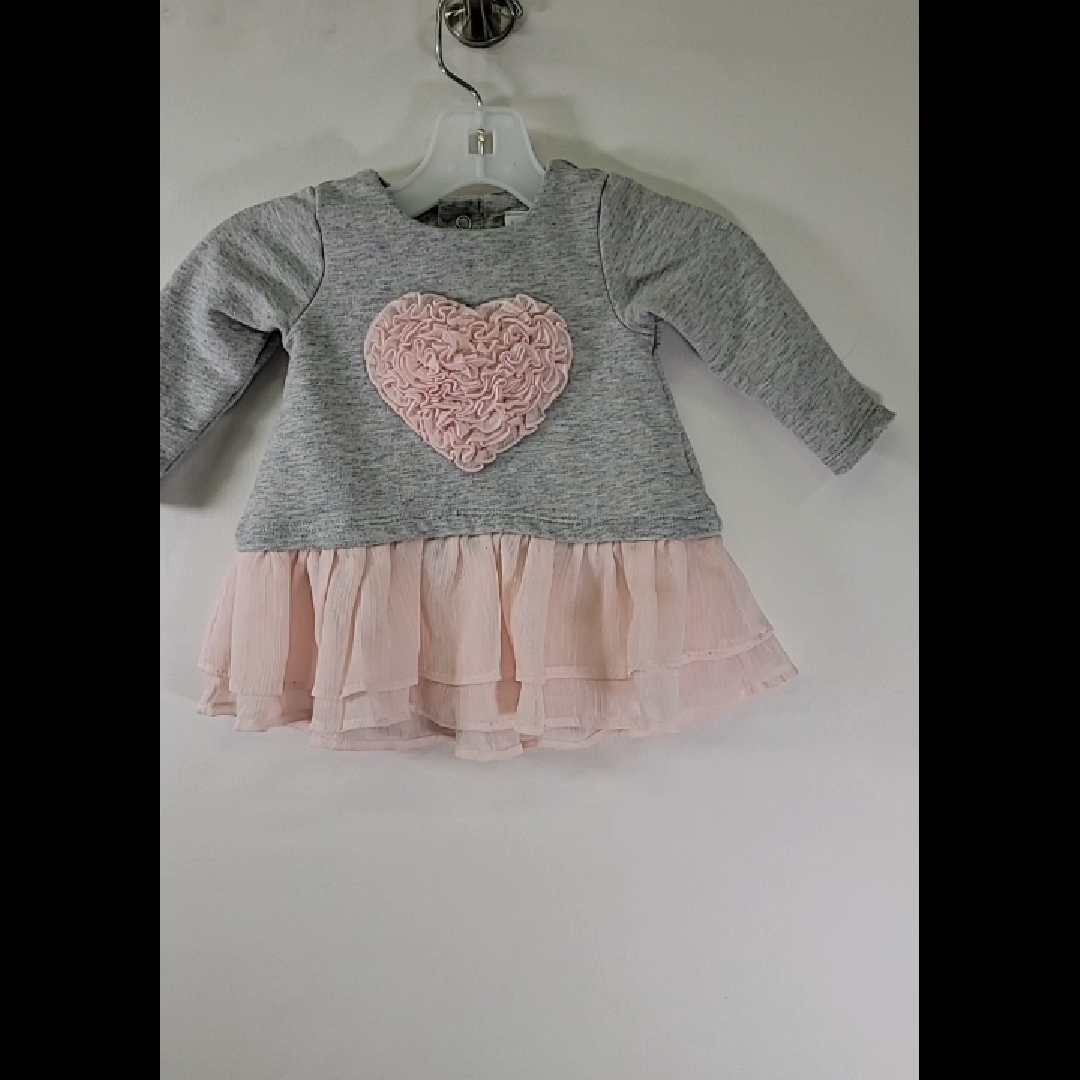 Edgehill Collection Girls' Heart Sweater Dress Size 3 MO