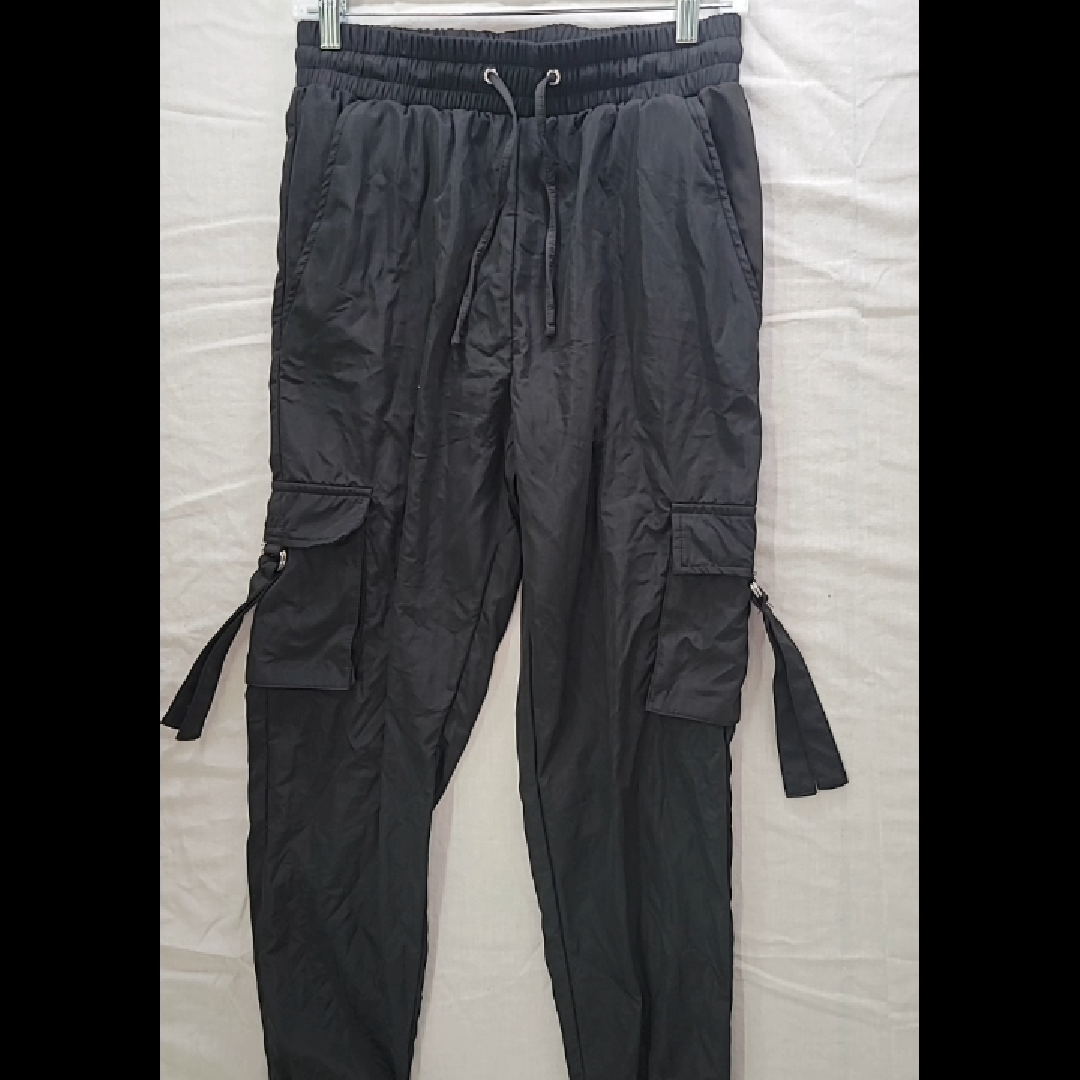 Women's Black Cargo Pants - Size M