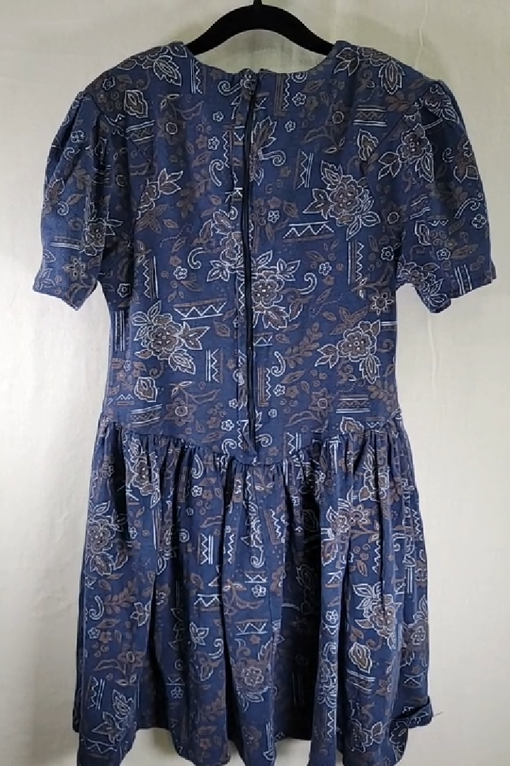 Vintage Amy Too! Floral Print Dress Size Kid's 14 (XL)