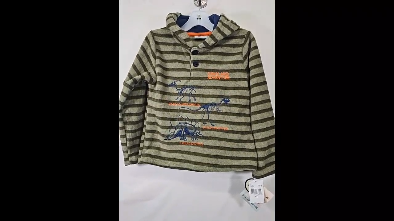 Buster Brown Dinoland Adventure Hoodie Size 4T