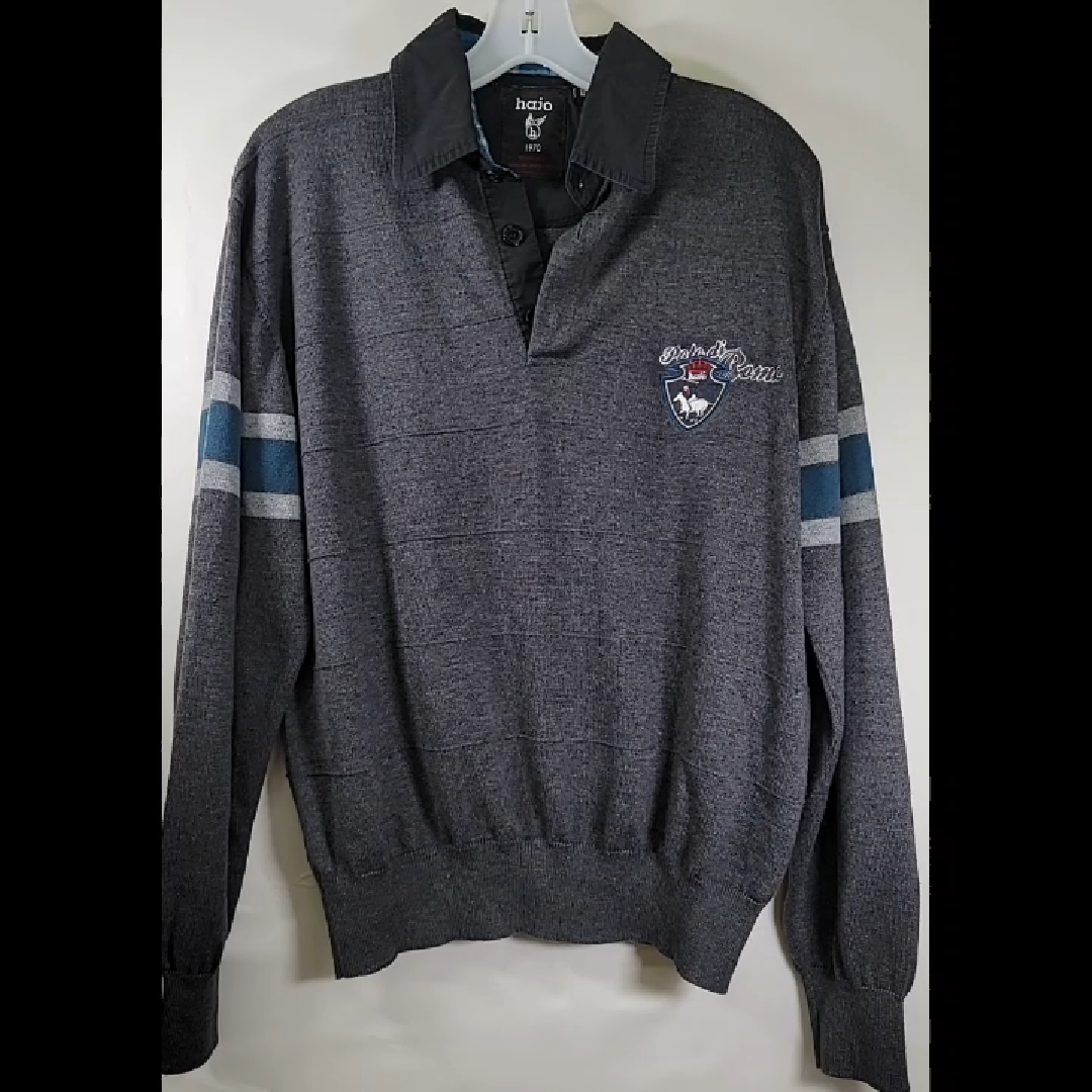Hajo Polo Di Rome Men's Dark Gray Sweater Size M
