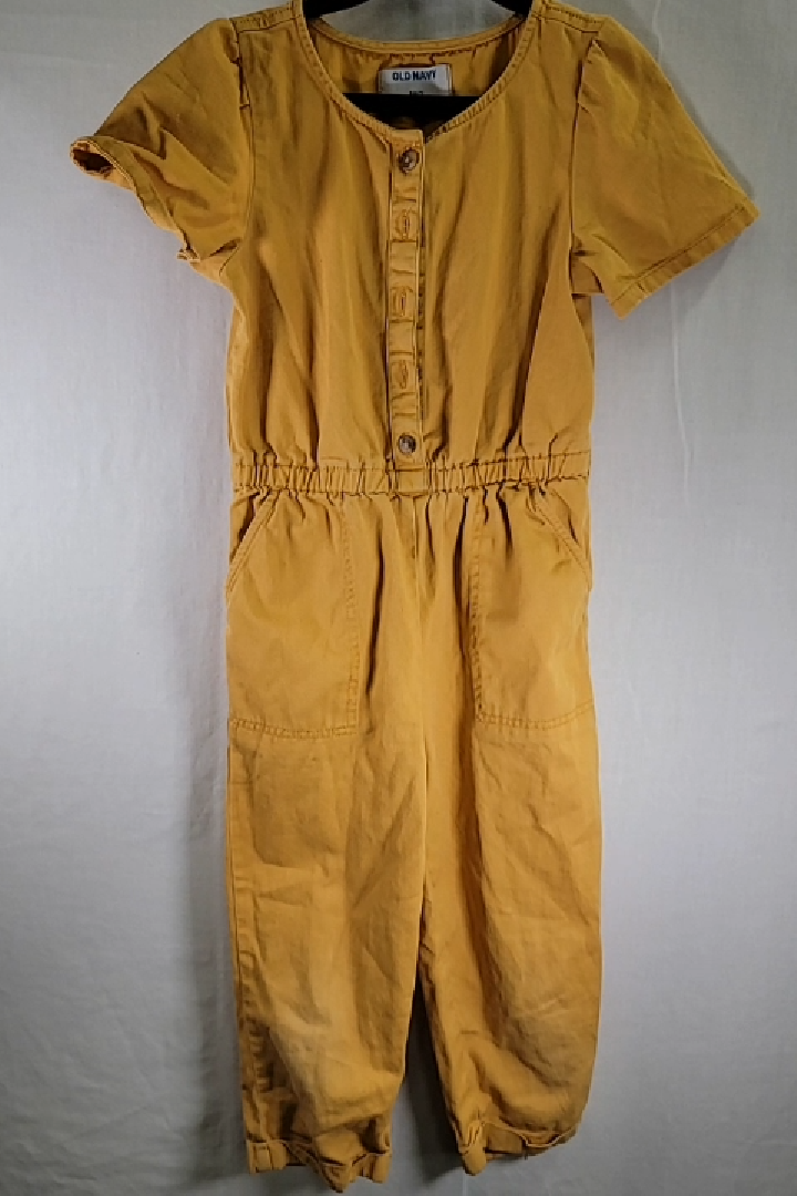 Mustard Yellow Old Navy Jumpsuit Kid's Size S (6 - 7 YR)