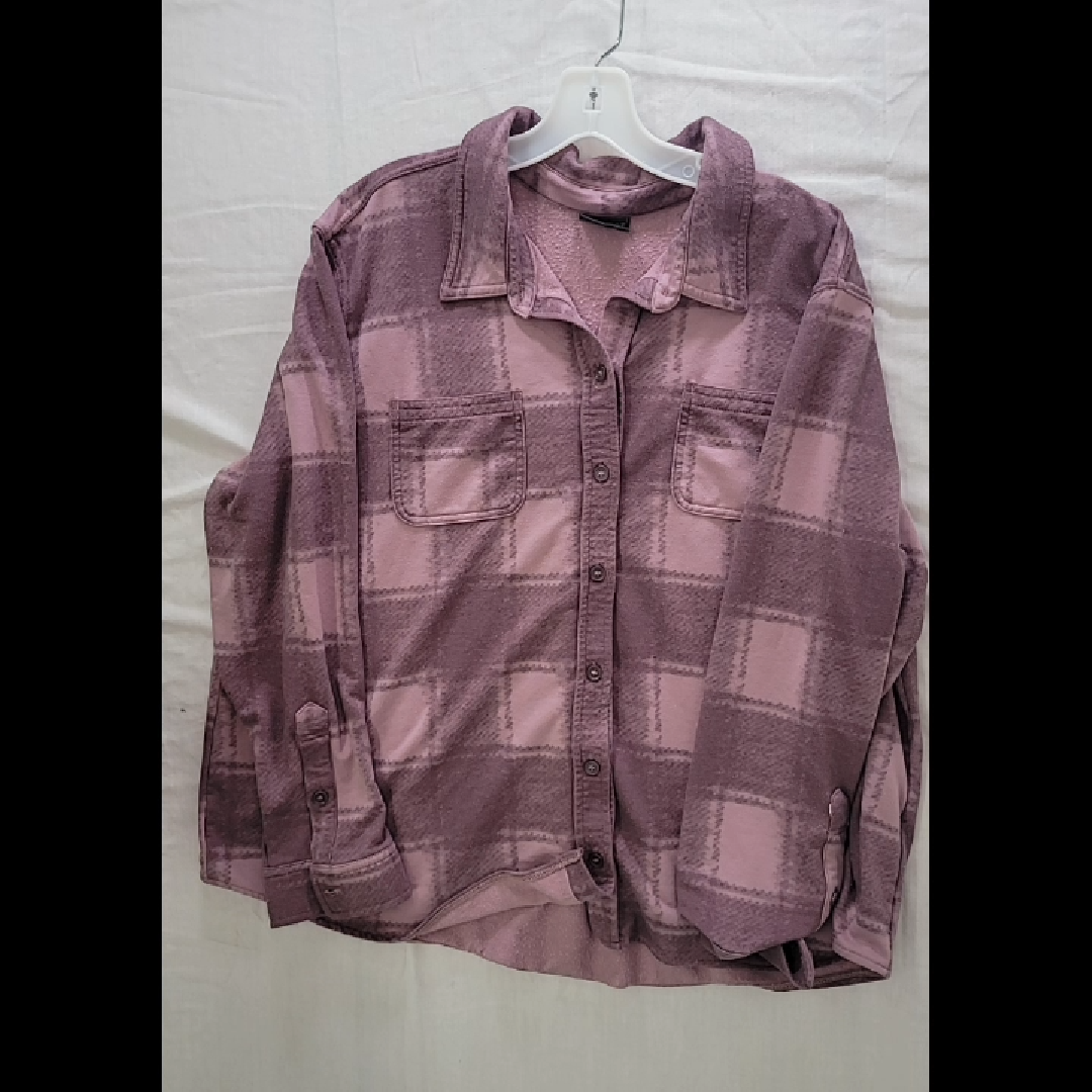 32° HEAT Pink Checkered Flannel Shirt Size 2X