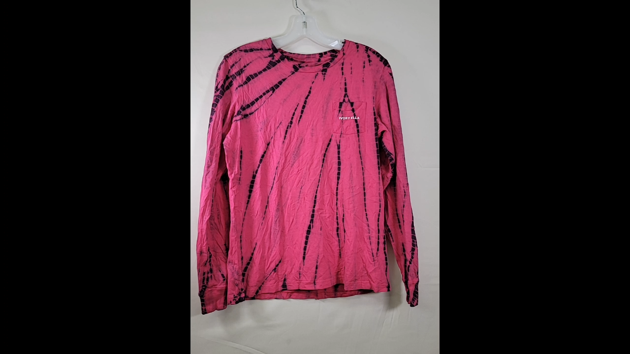 Ivory Ella Pink Tie-Dye Long Sleeved Size S