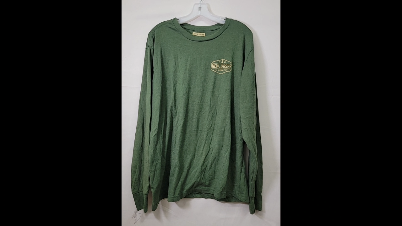 State of Mine New Jersey Green Long Sleeved Size XL