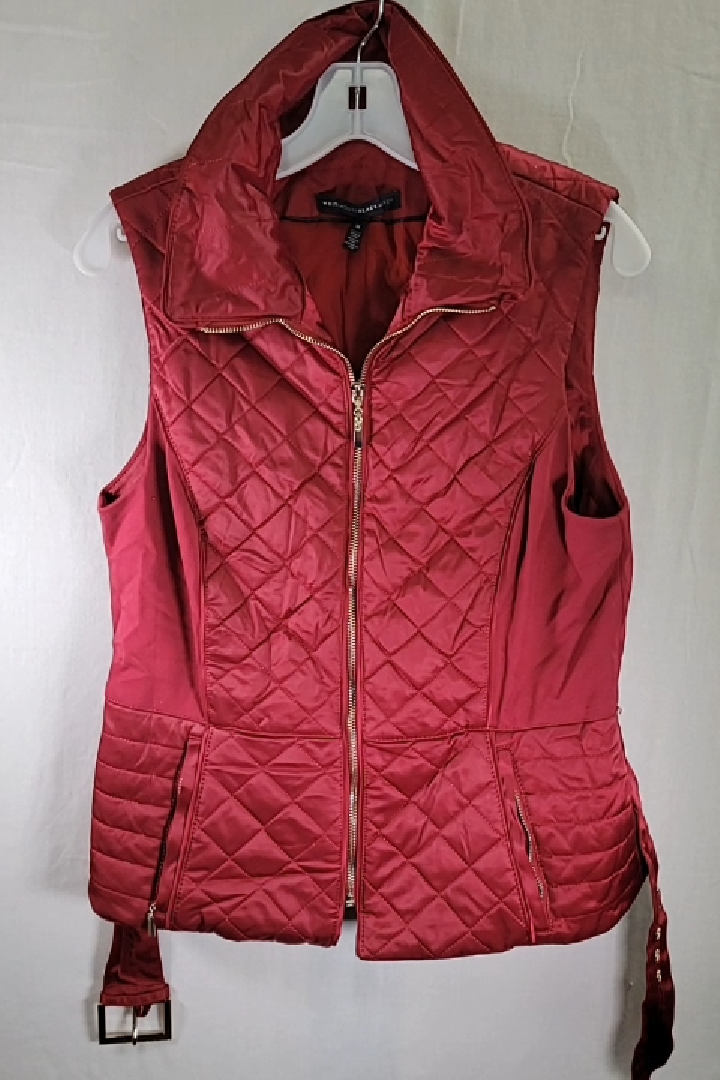 Whitehouse Black Market Quilted Sleeveless Jacket Size M