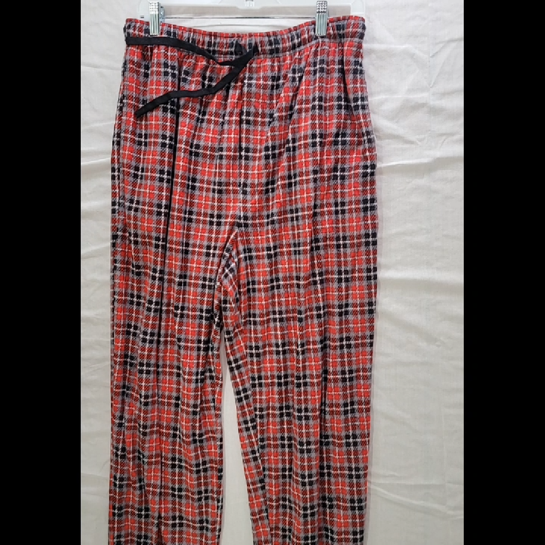 Stafford Large Red and Black Plaid Sleep Pants Size L