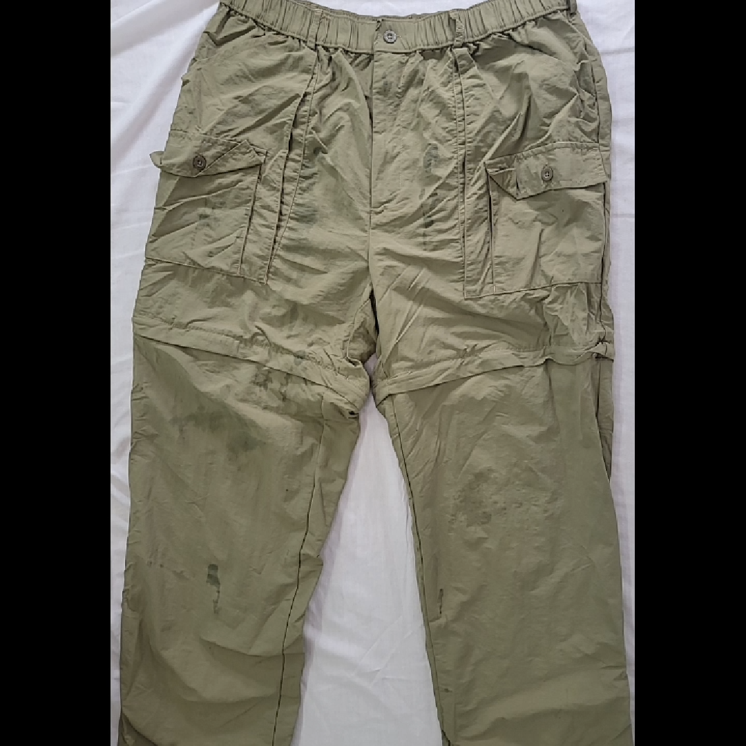 Sportif Khaki Nylon Cargo Pants - Size L