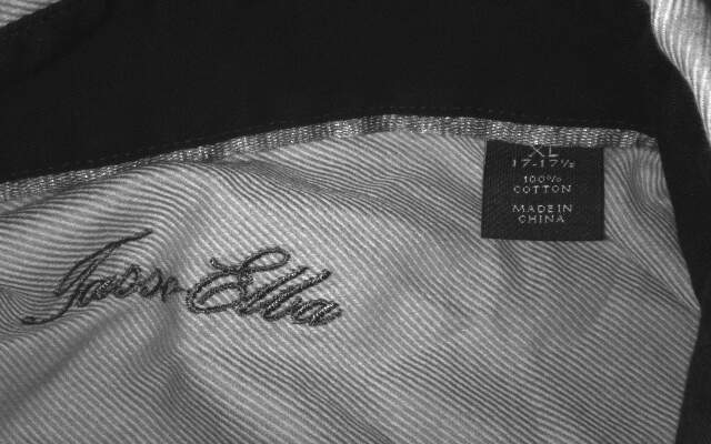 Men's XL Light Blue Cotton Shirt by Jason Ella