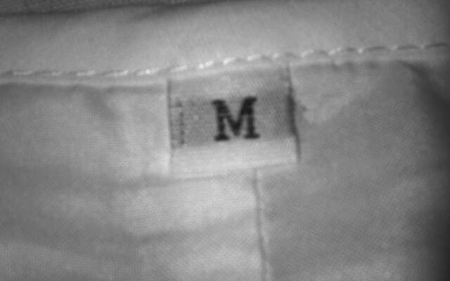 Elegant White Cotton Dress with Embroidered Neckline Size M