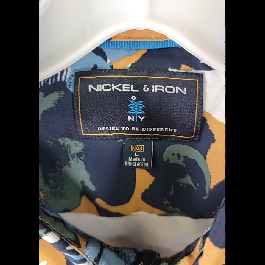 Nickel & Iron Floral Print Short Sleeve Shirt Size L