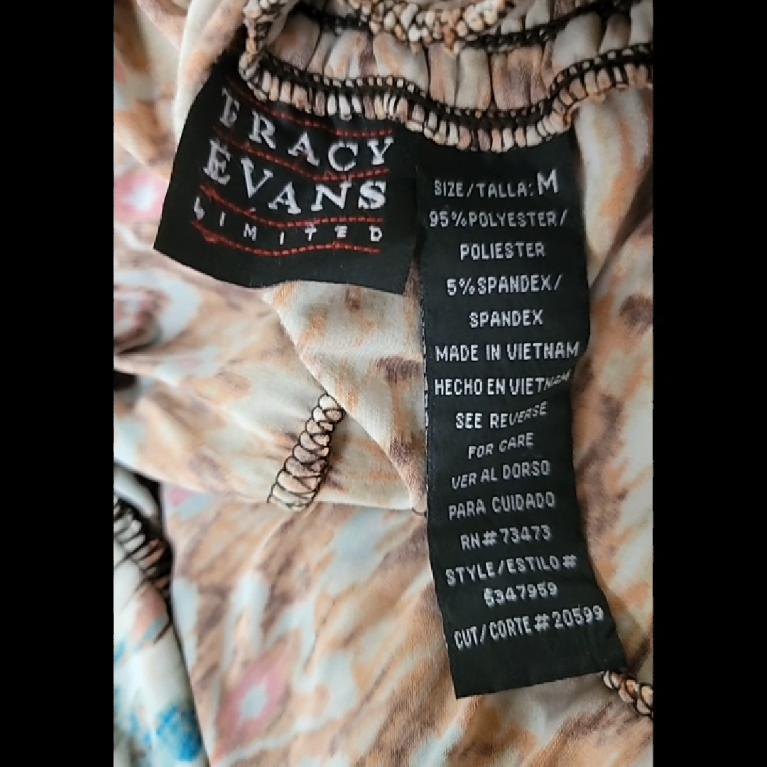 Tracy Evans Multi-Colored Tiered Print Skirt Size M