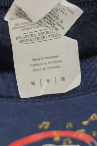 Musician's Navy Blue Sweatshirt Size M