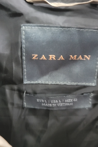 Zara Man Quilted Jacket Size L