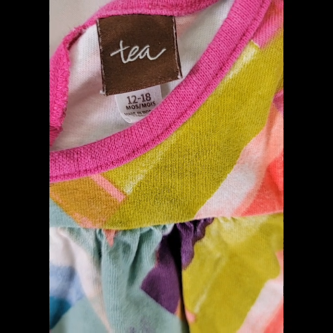 Tea Colorful Baby Dress Size 12-18 MO
