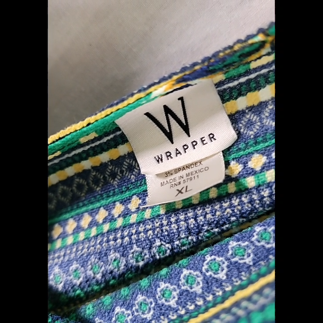 Wrapper Floral Print V-Neck Jumpsuit Size XL