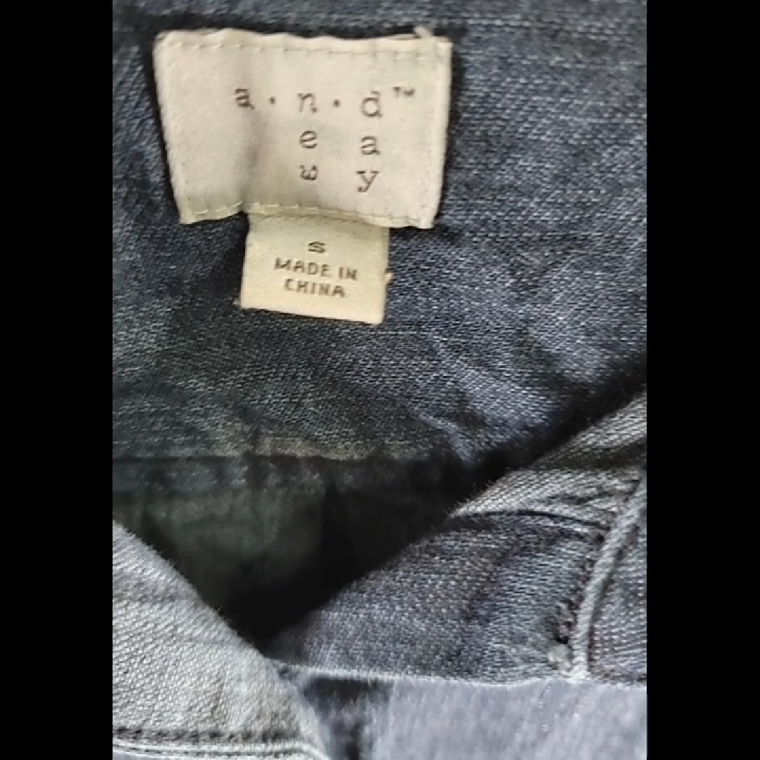 a.n.d. by a&f Denim Button-Down Midi Dress Size S