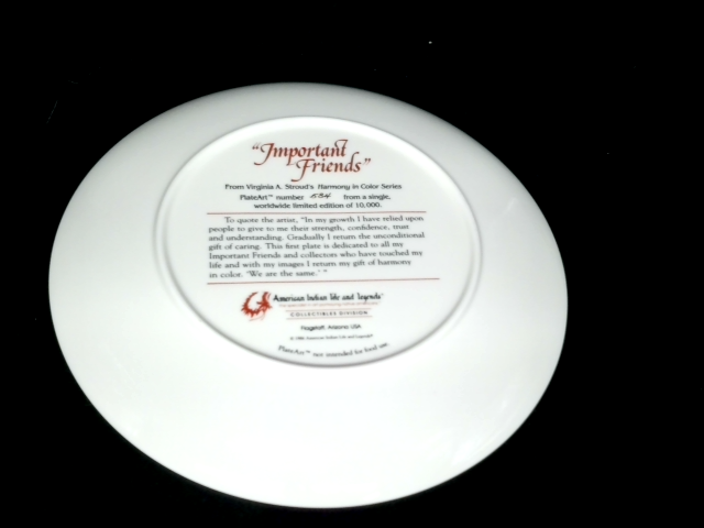 "Important Friends" Limited Edition Plate American Indian Life & Legends