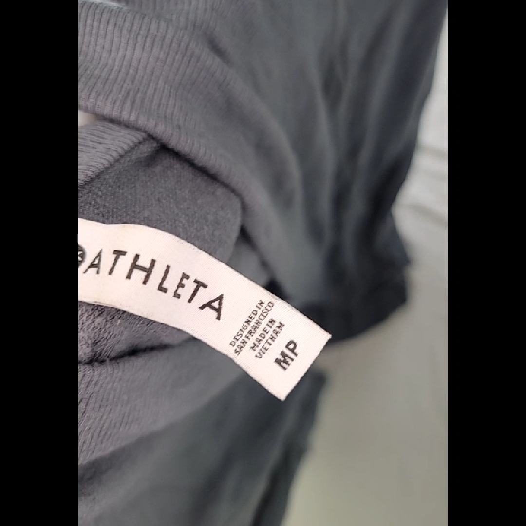 ATHLETA Women's Gray Wrap Cardigan Size MP (Medium Petite)