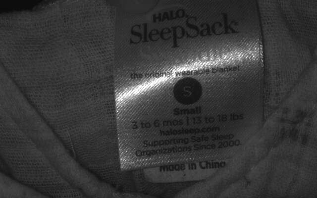 HALO SleepSack Swaddle - Small, White with Floral Pattern