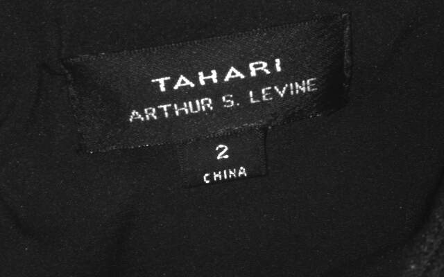 Tahari Women's Size 2 Elegant Black/Gray Dress