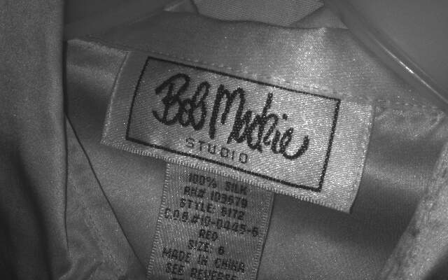 Elegant Red Silk Button-Up Shirt by Bob Mackie Size 6