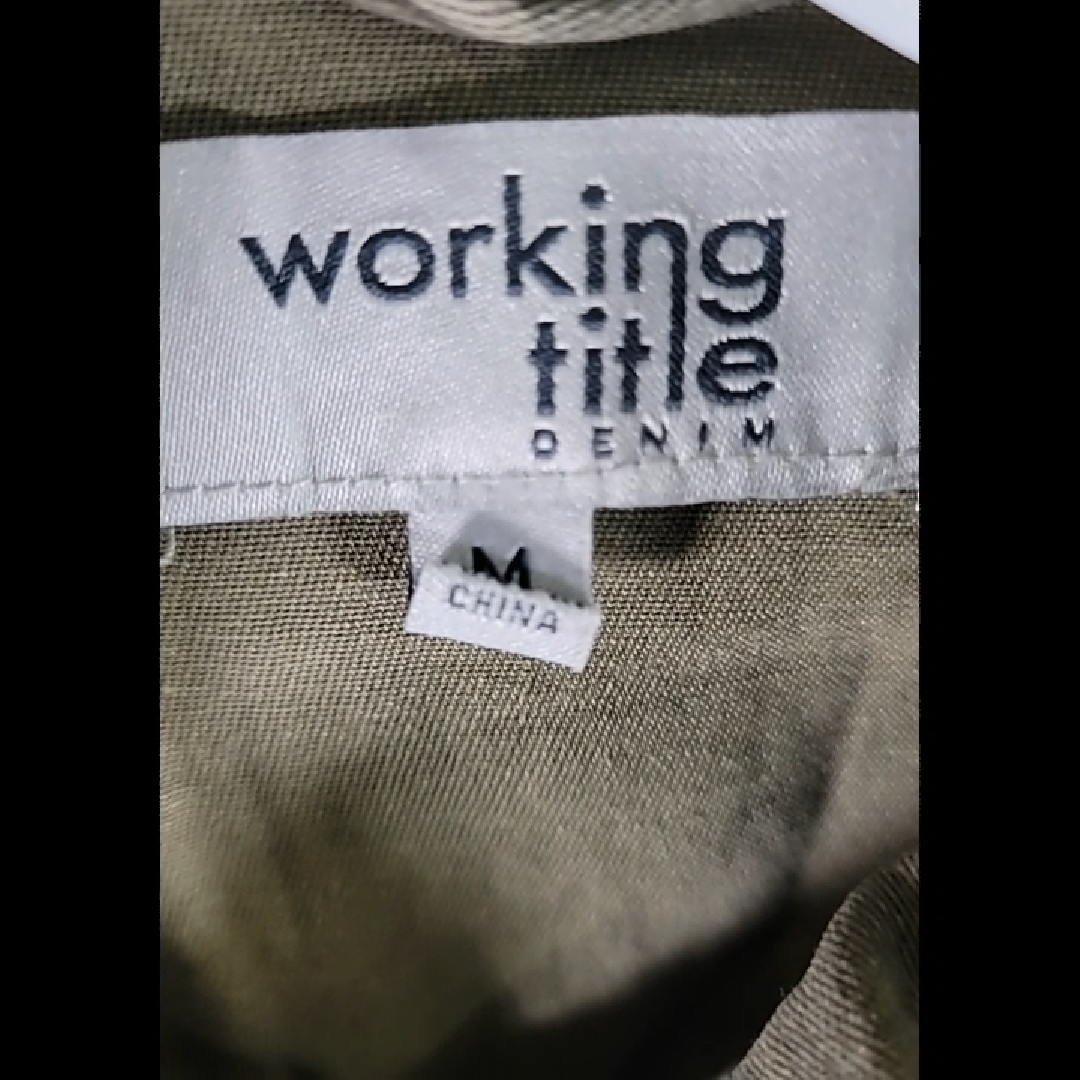 Working Title Camo Cropped Denim Jacket Size M