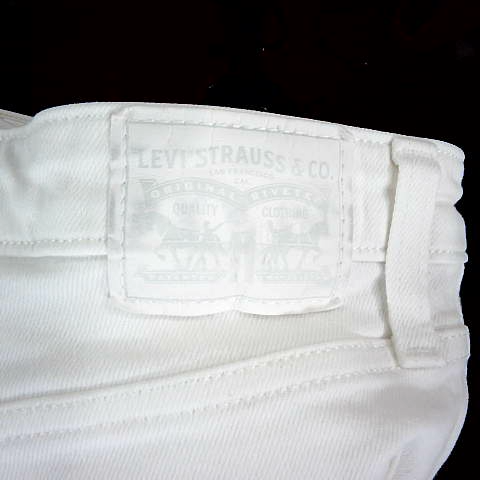 Levis Jeans Womens 30 White Denim 721 High Rise Skinny | eBay