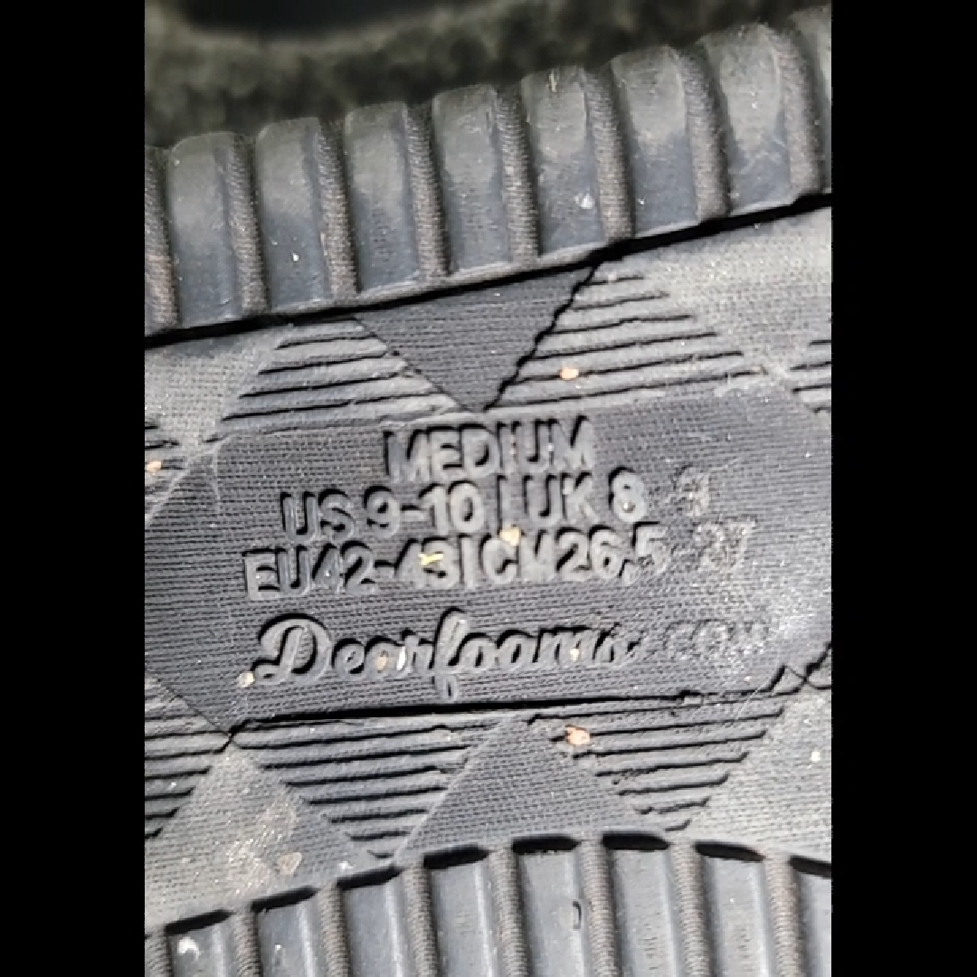 Dearfoams Slippers - Gray - Size 9-10