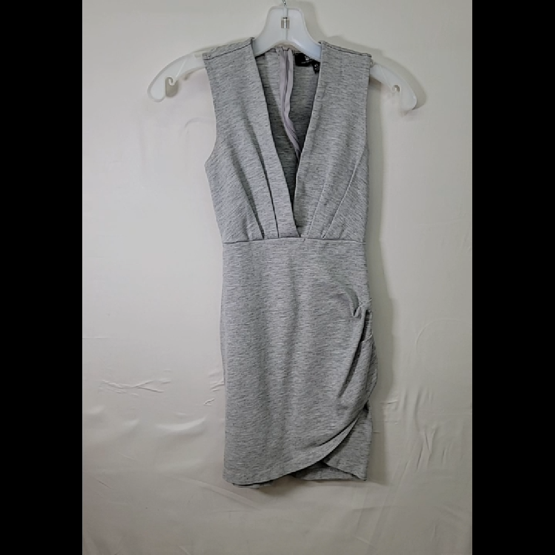 Stylish Sleeveless Gray Dress