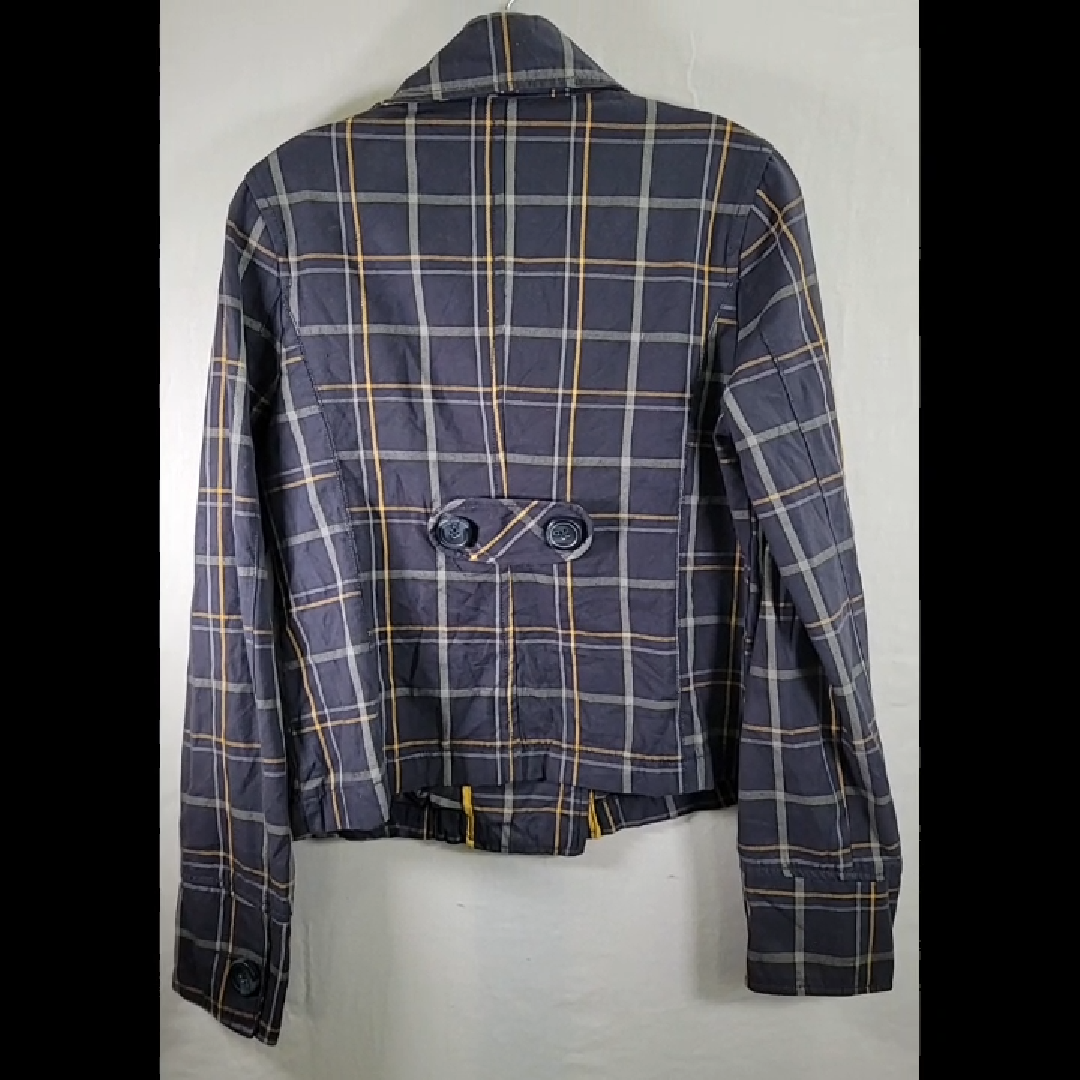 Aeropostale Plaid Double-breasted Jacket Size L