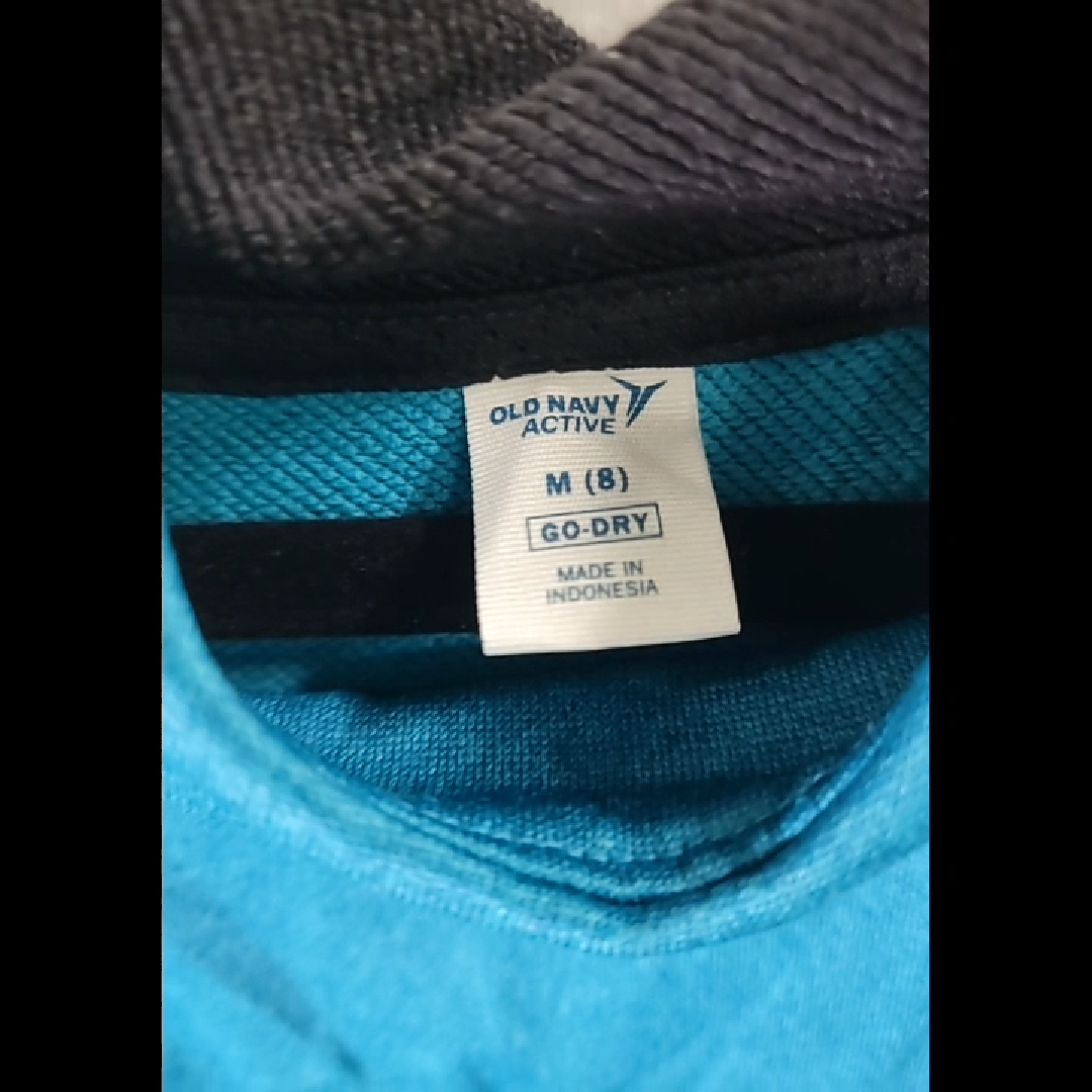Kid's Old Navy Teal Teal Blue Hoodie Vest Size M