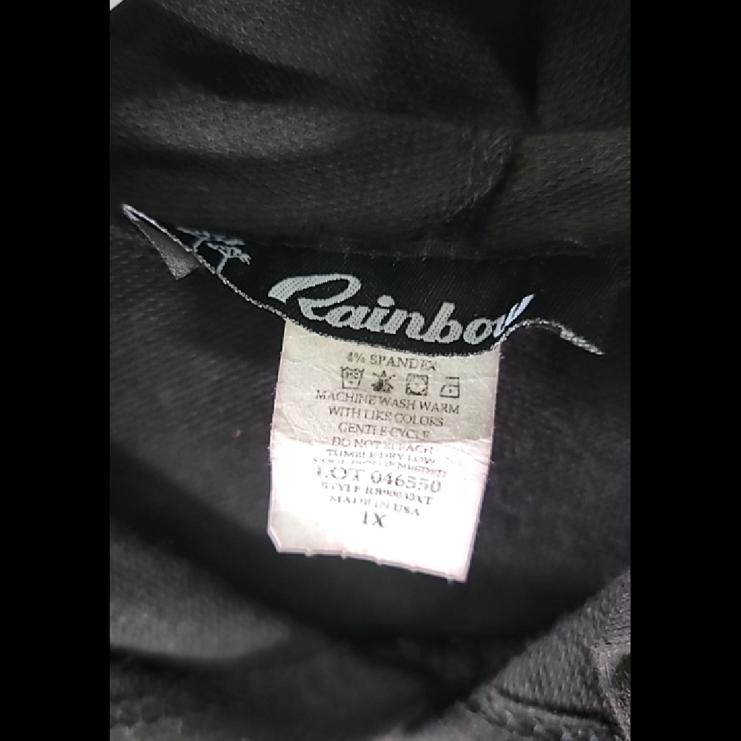 Rainbow Women's Graphic T-Shirt with Hood Size 1X
