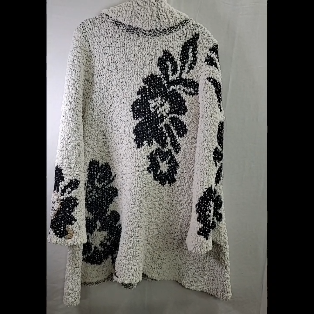 Cozy Floral Shawl Cardigan Size 2X
